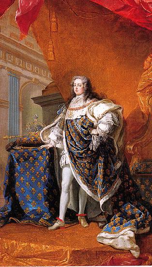 Charles-Amedee-Philippe van Loo Portrait of Louis XV of France china oil painting image